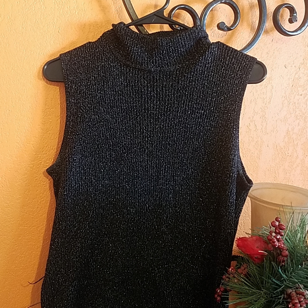 21212  collection sleeveless knitted turtleneck